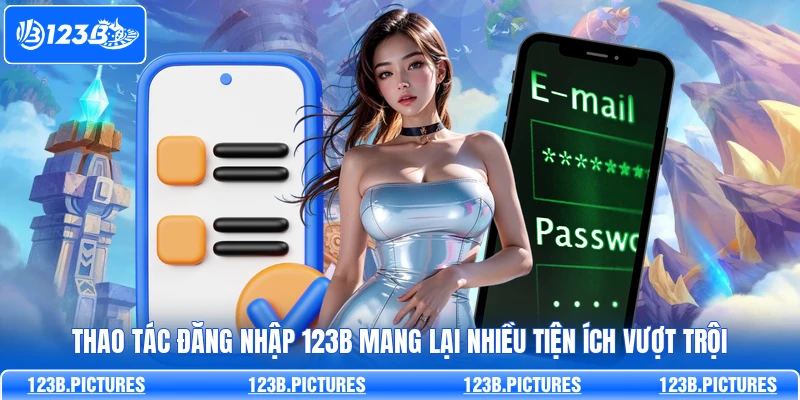 Thao tác đăng nhập 123B mang lại nhiều tiện ích vượt trội